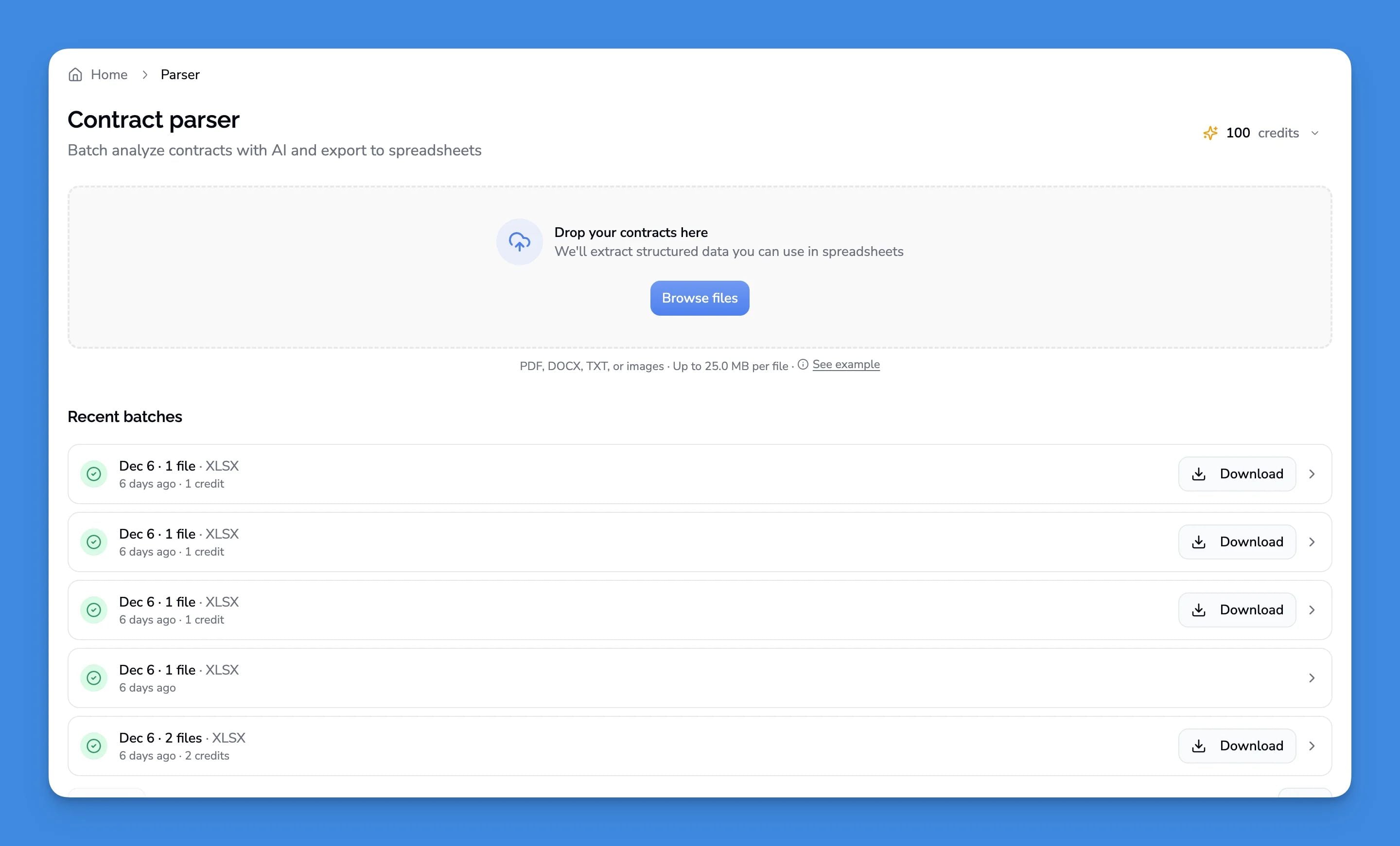 Dashboard screenshot